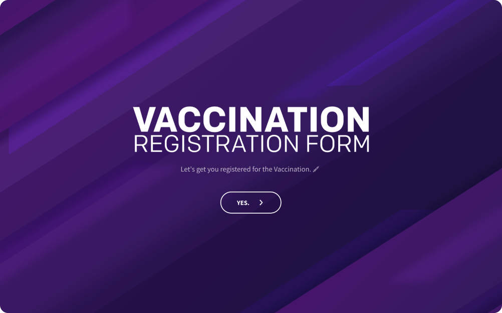 Vaccination Registration Form Template