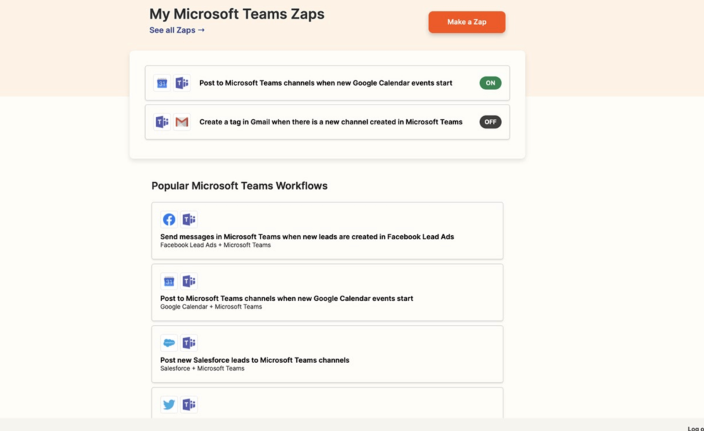 Zapier for automation