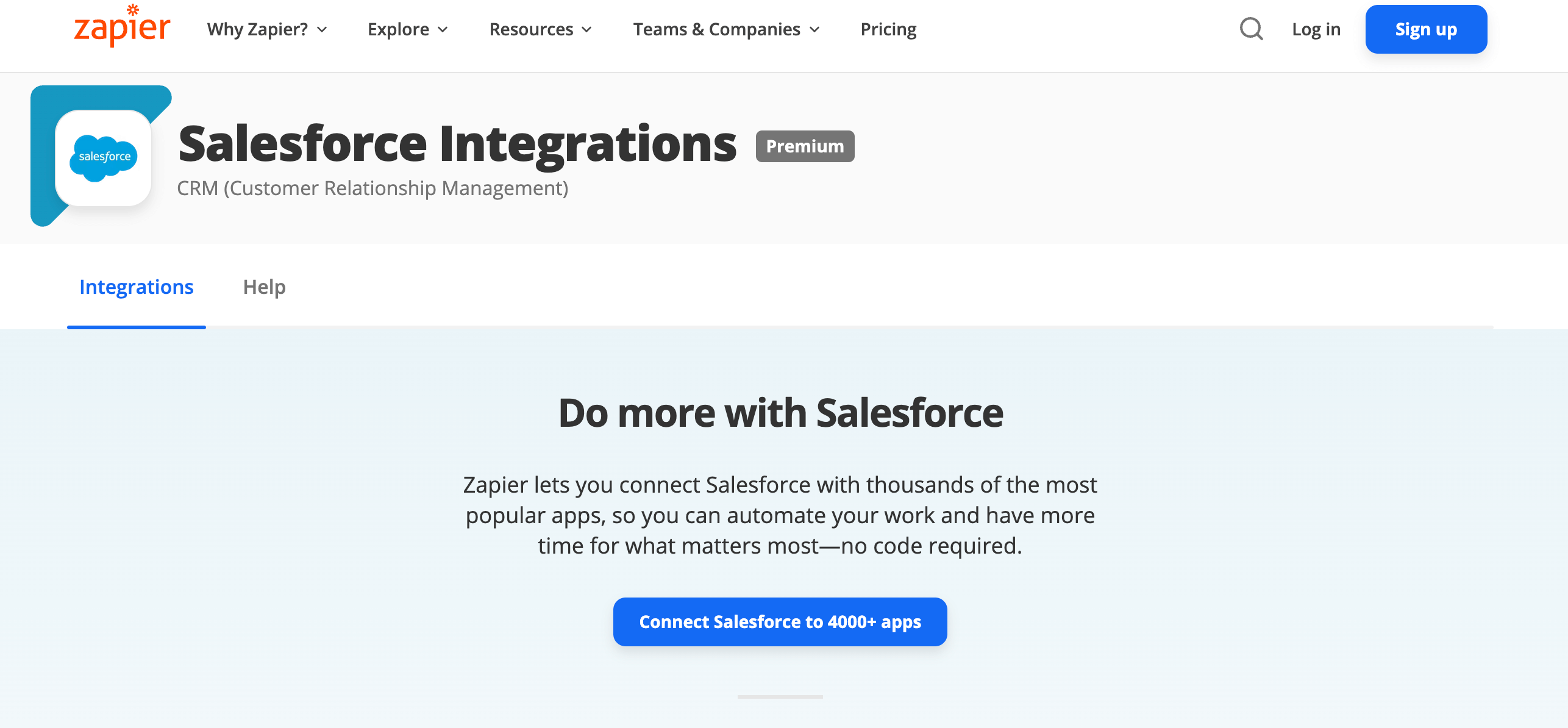 Integrations in Salesforce: Zapier