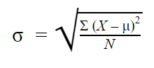 population standard deviation formula