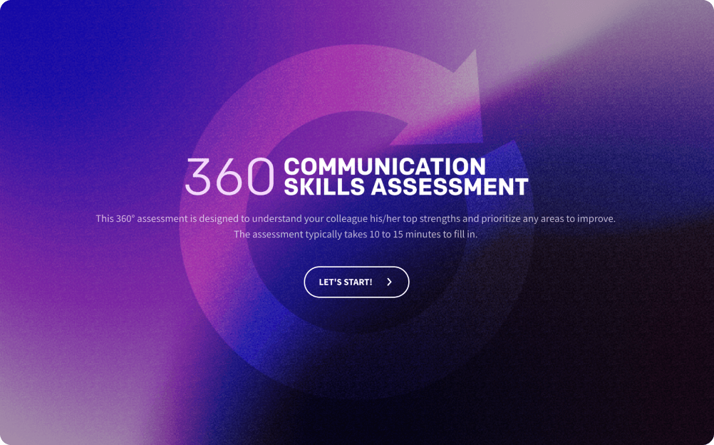360 Communication Skills Survey Template