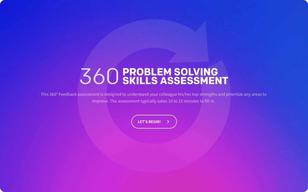 360 Problem Solving Competency Assessment Template