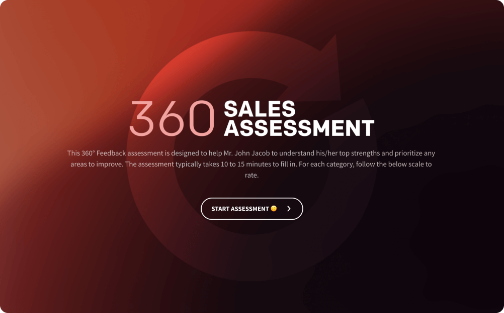 360 Sales Assessment Survey Template