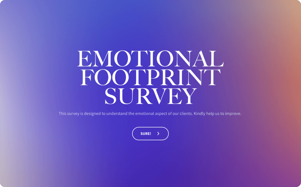 Emotional Footprint Survey Template