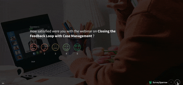 Post webinar survey by SurveySparrow