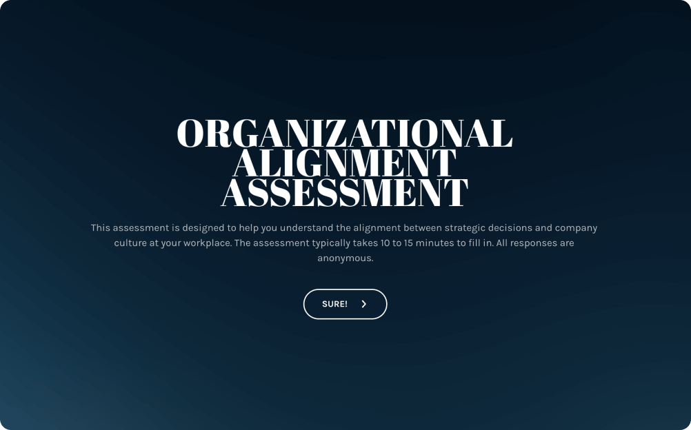 Organizational Alignment Survey Template