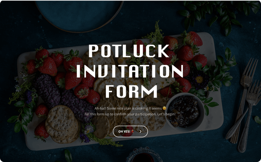 Potluck Invitation Template