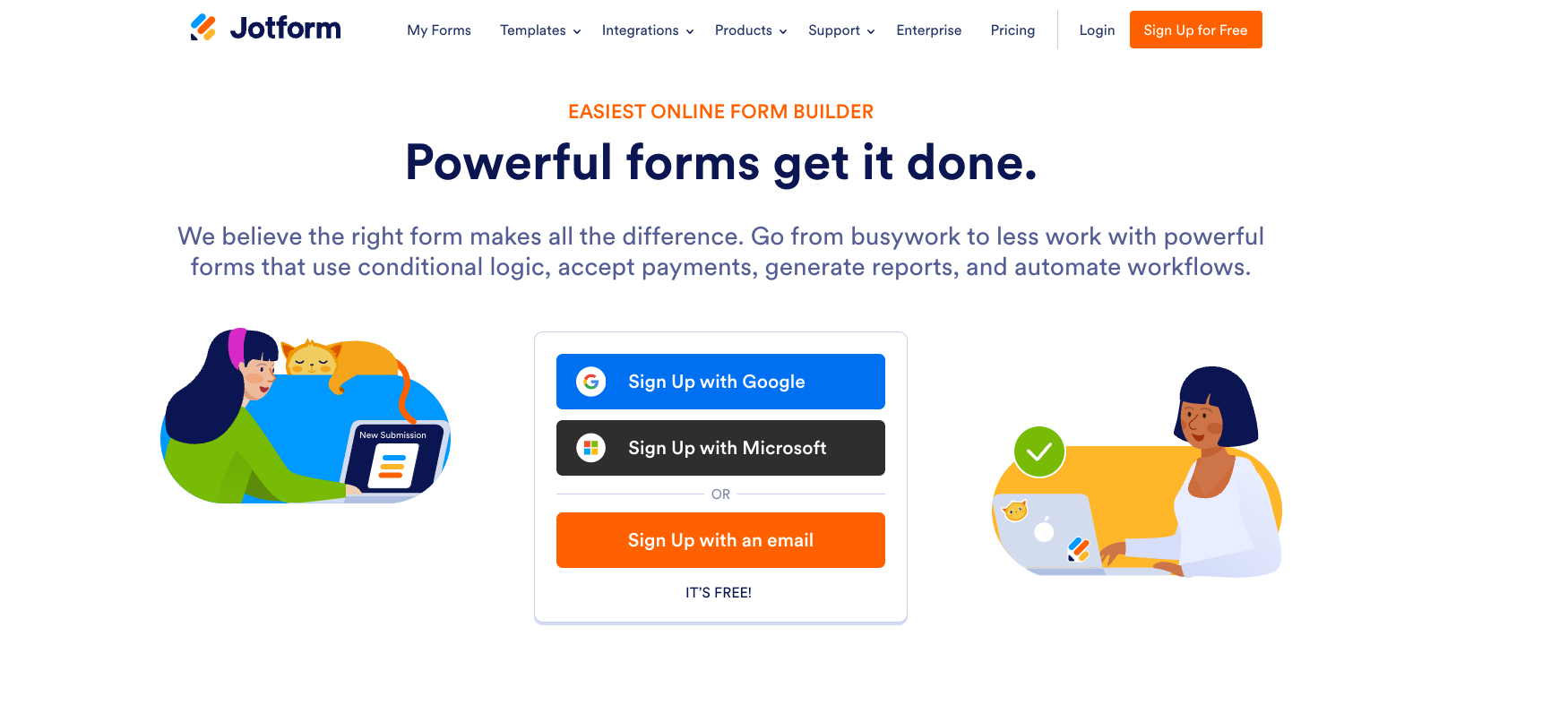 Homepage-of-the-form-builder-jotform