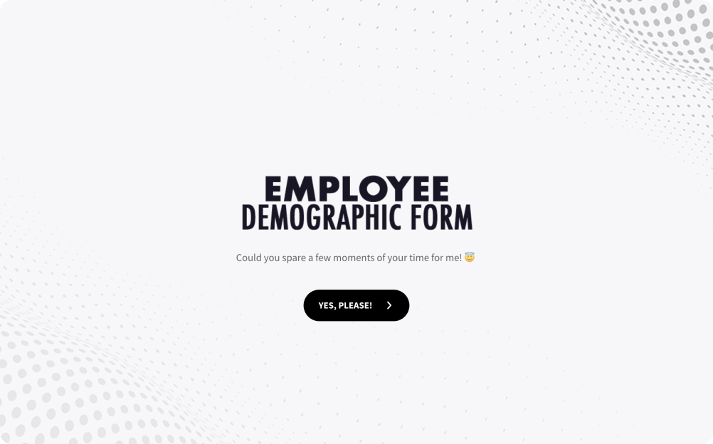 Employee Demographic Form Template