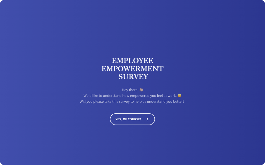 Employee Empowerment Survey Template
