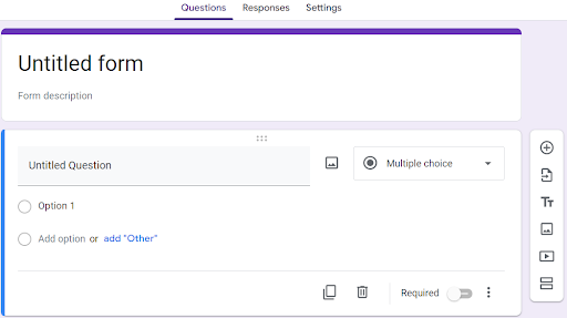 how to add tables in google forms