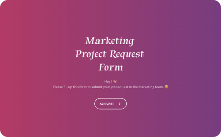 Marketing Project Request Form Template