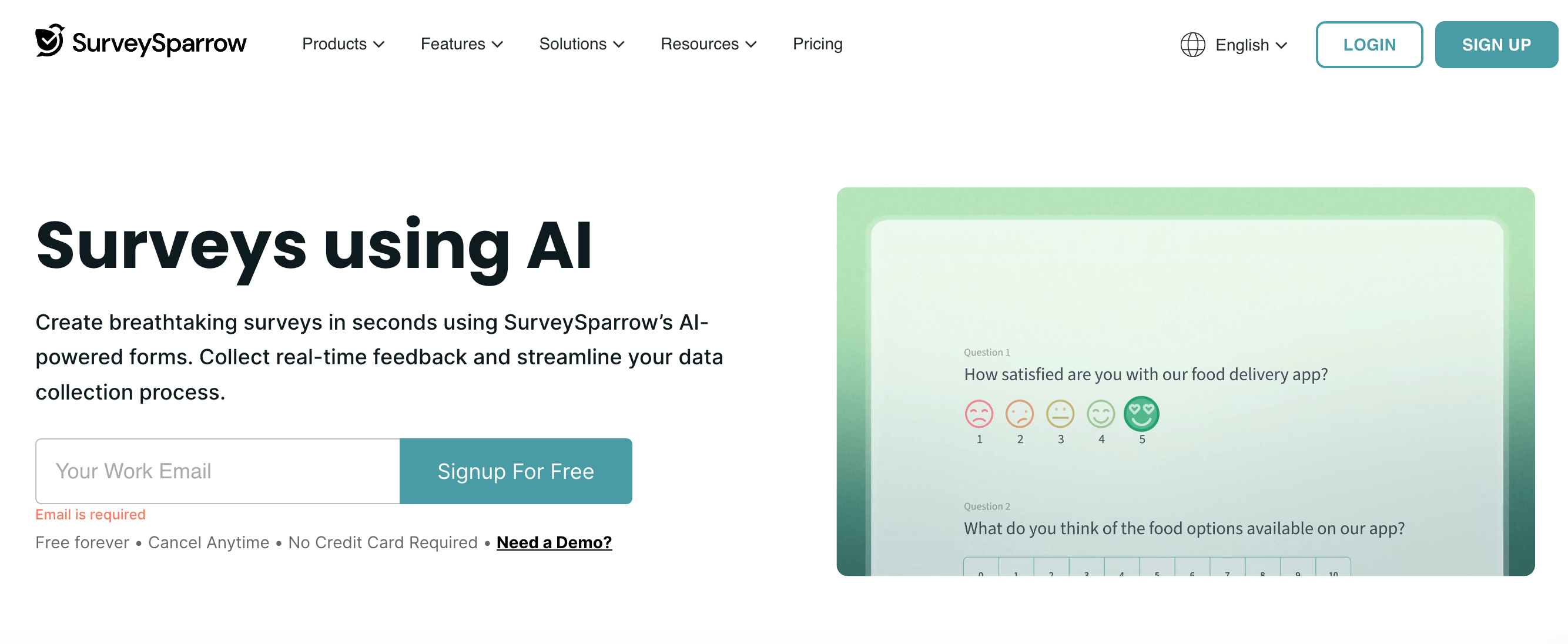 Best Google Surveys alternative: SurveySparrow AI Surveys