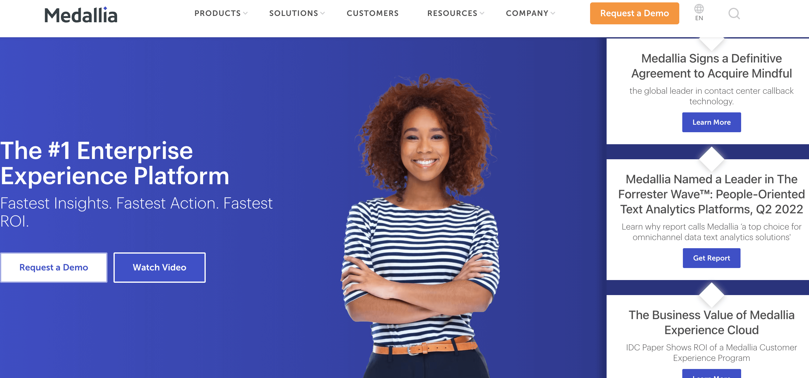 Medallia website