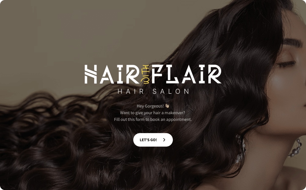 Hair Salon New Client Form Template