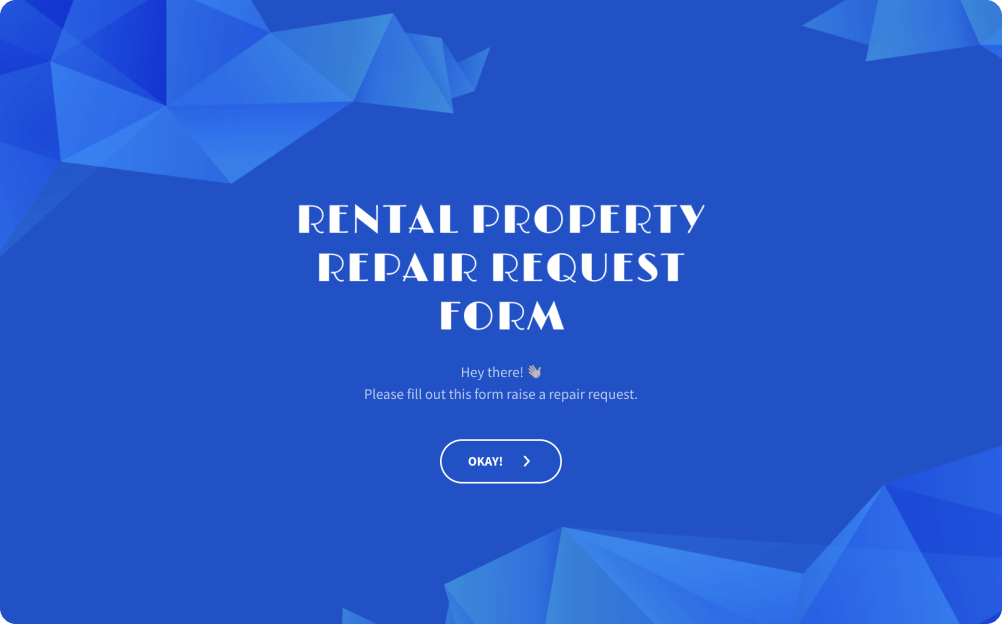 Rental Property Repair Request Form