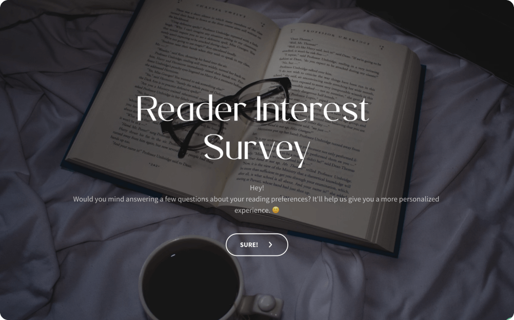 Reader Interest Survey Template