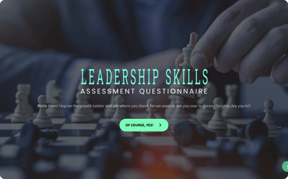 Leadership Skills Assessment Questionnaire Template
