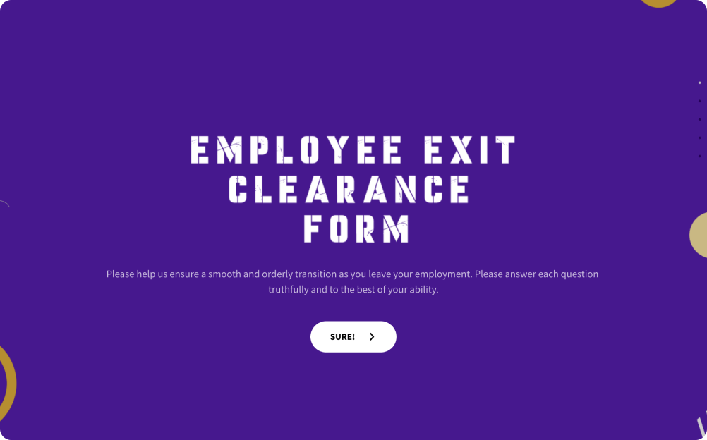 Employee Exit Clearance Form Template