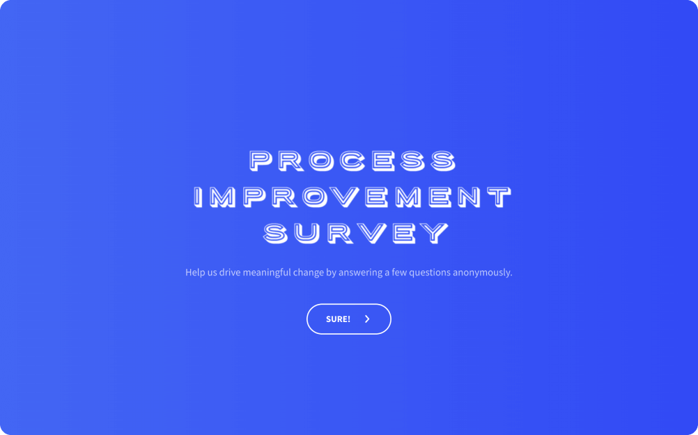 Process Improvement Survey Template