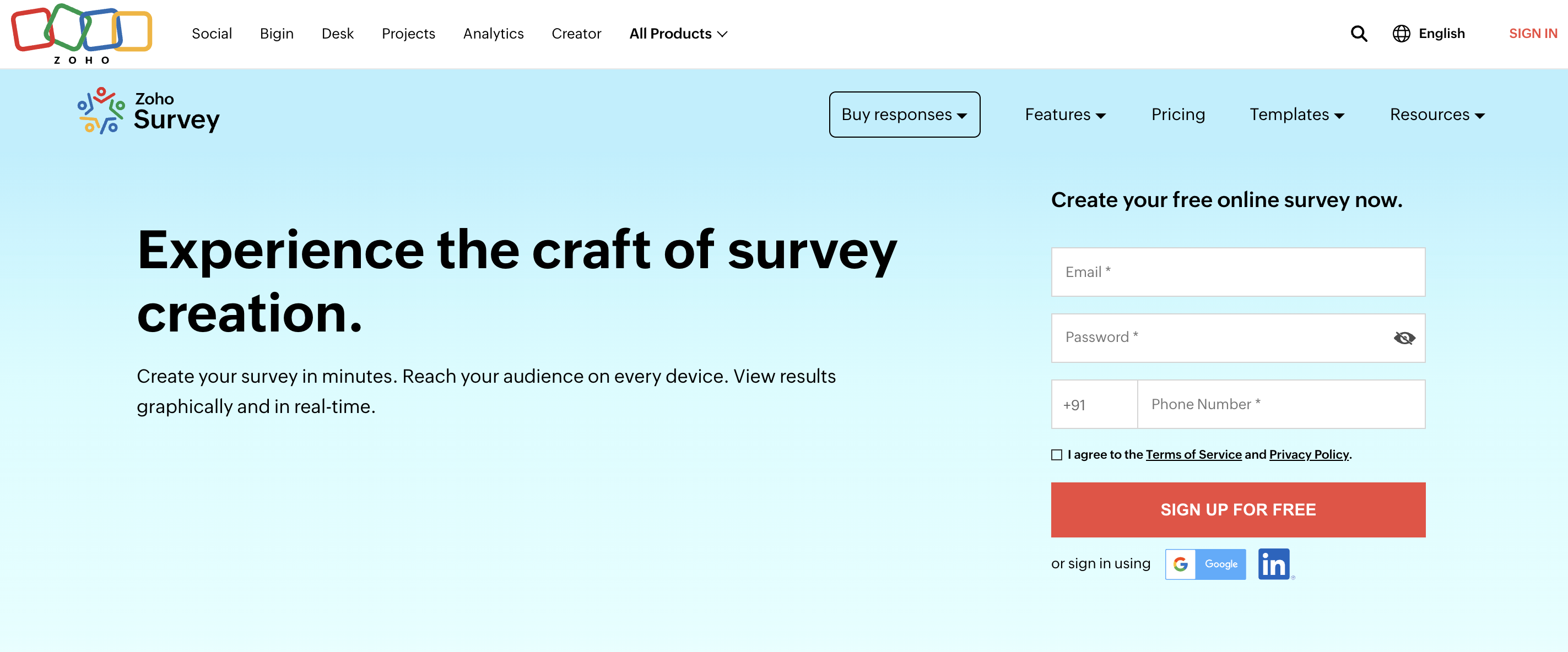 Zoho Survey - SurveyMonkey Alternative