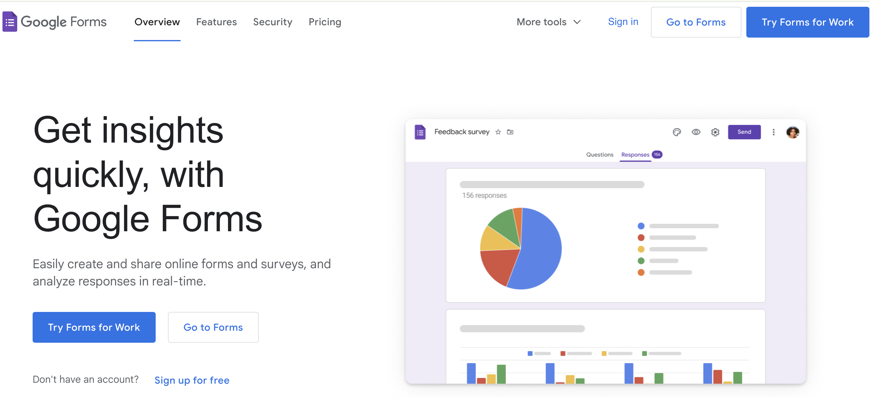 Google Forms Homepage