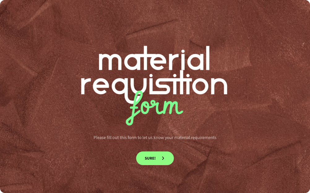 Material Requisition Form Template