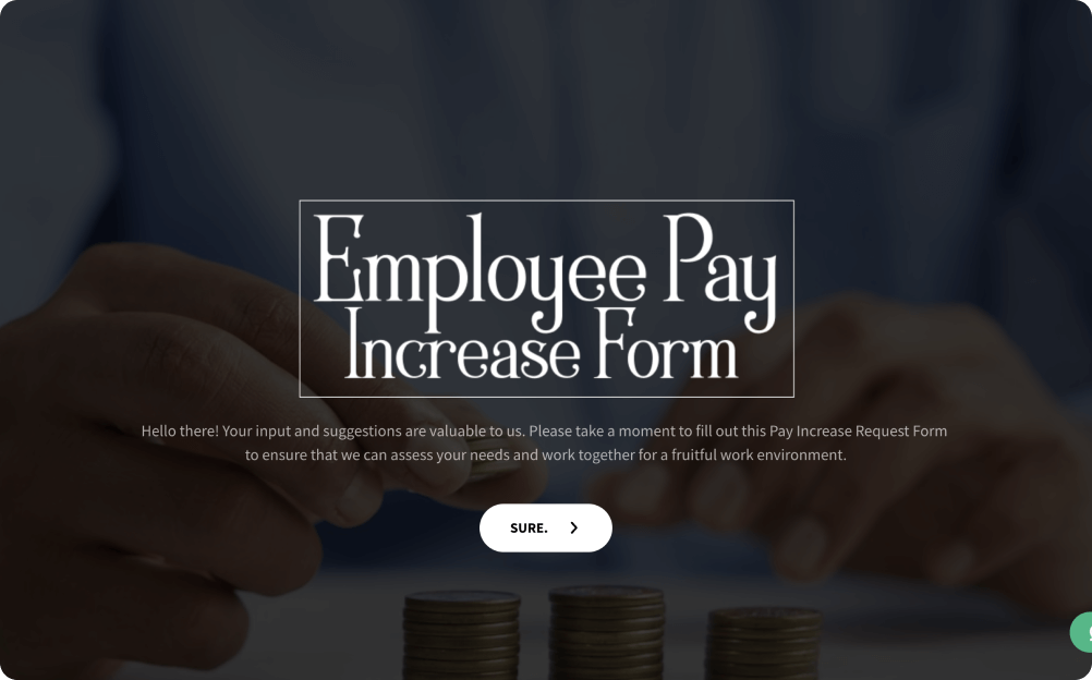 Pay Increase Form Template