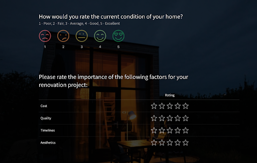 rating scale for survey scale examples