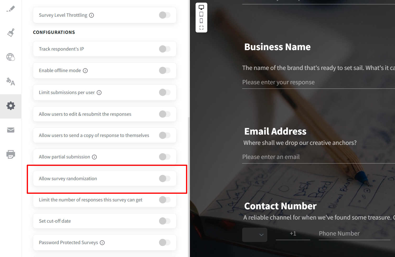 survey-randomization-in-surveysparrow