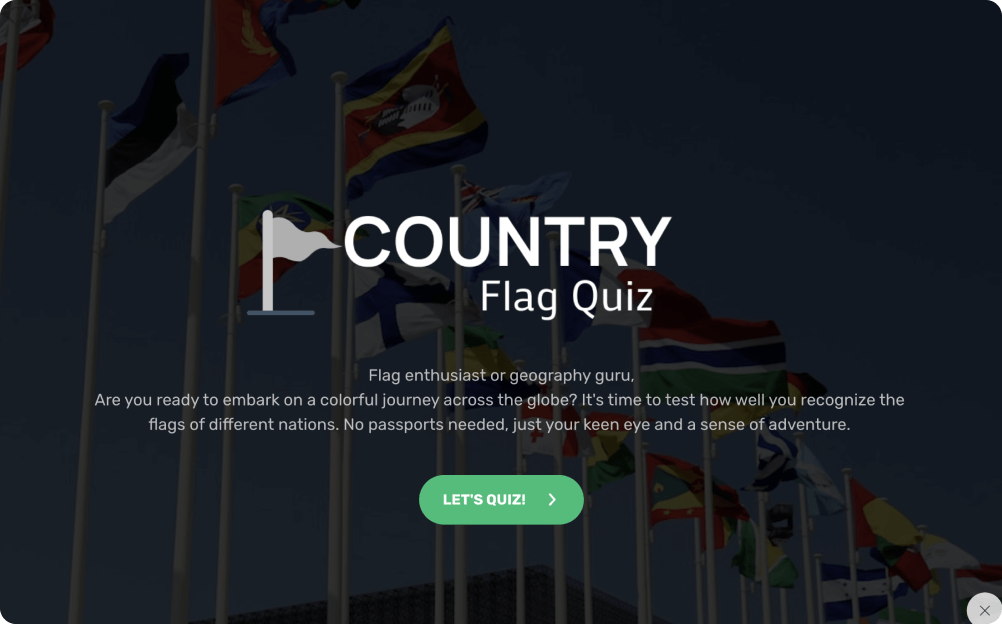 Country Flag Quiz Template