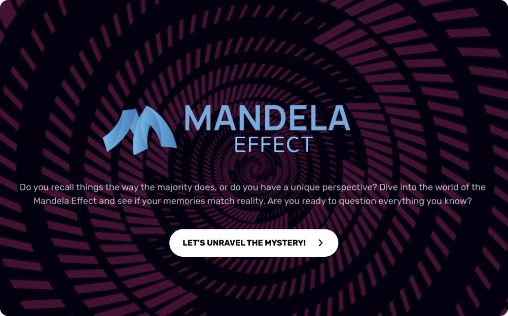 Mandela Effect Quiz Template