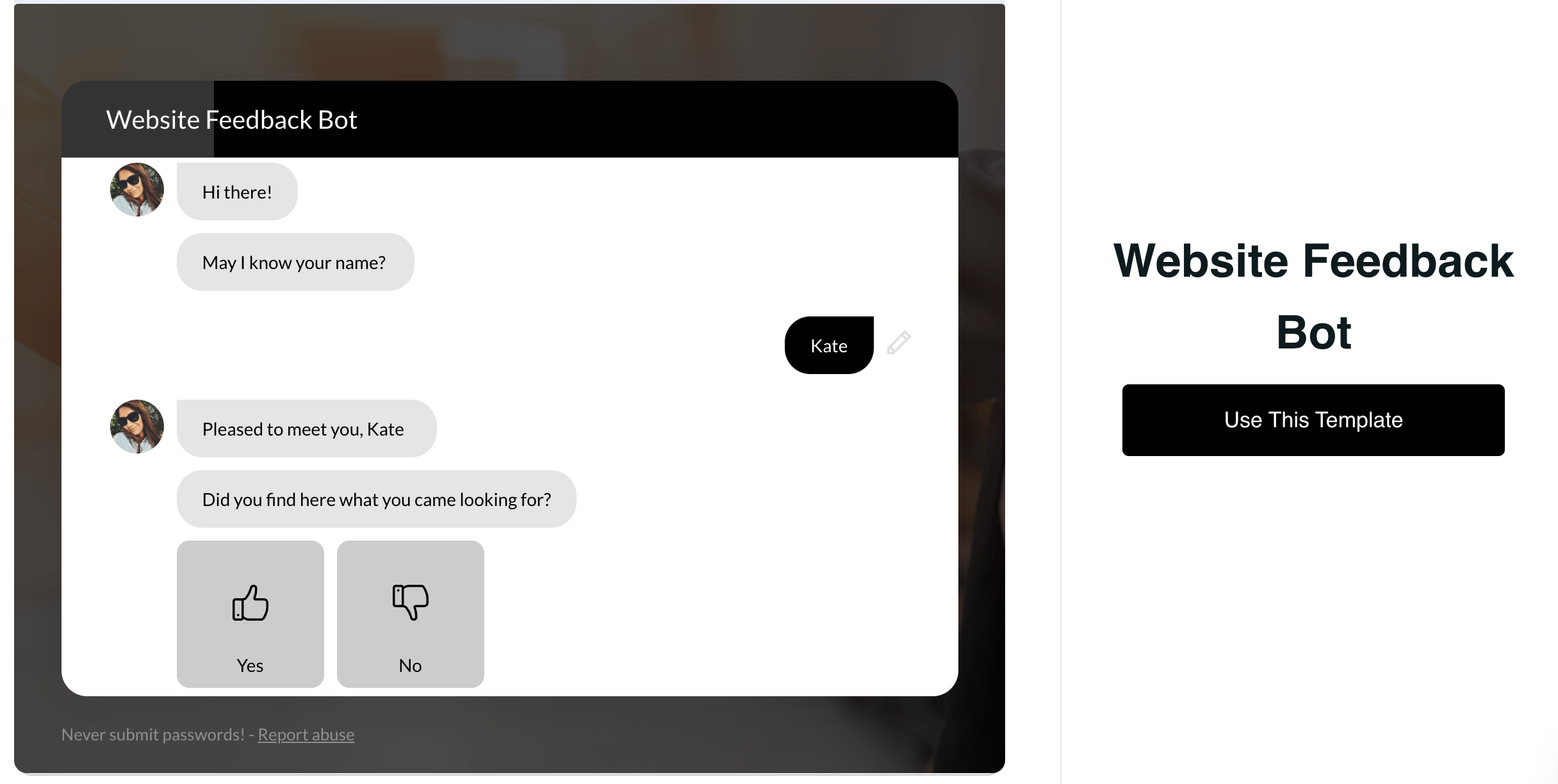 website-feedback-bot-template