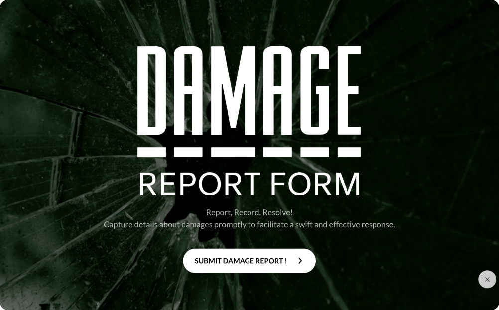 Damage Report Form Template