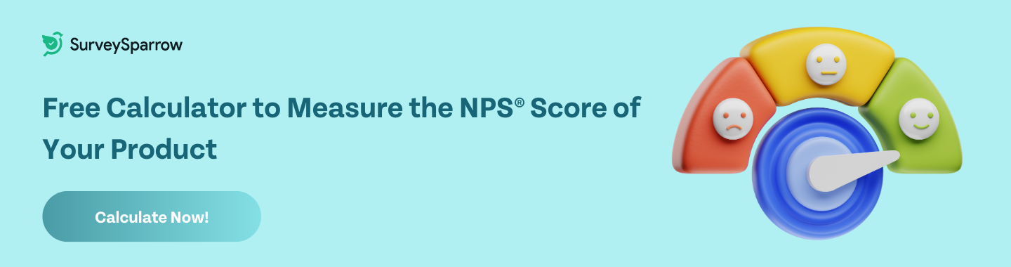 calculate the nps score of your product