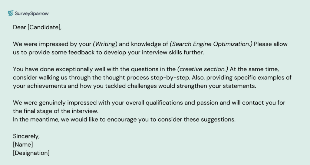 30 Best Interview Feedback Examples (with Benefits and Best Practices ...