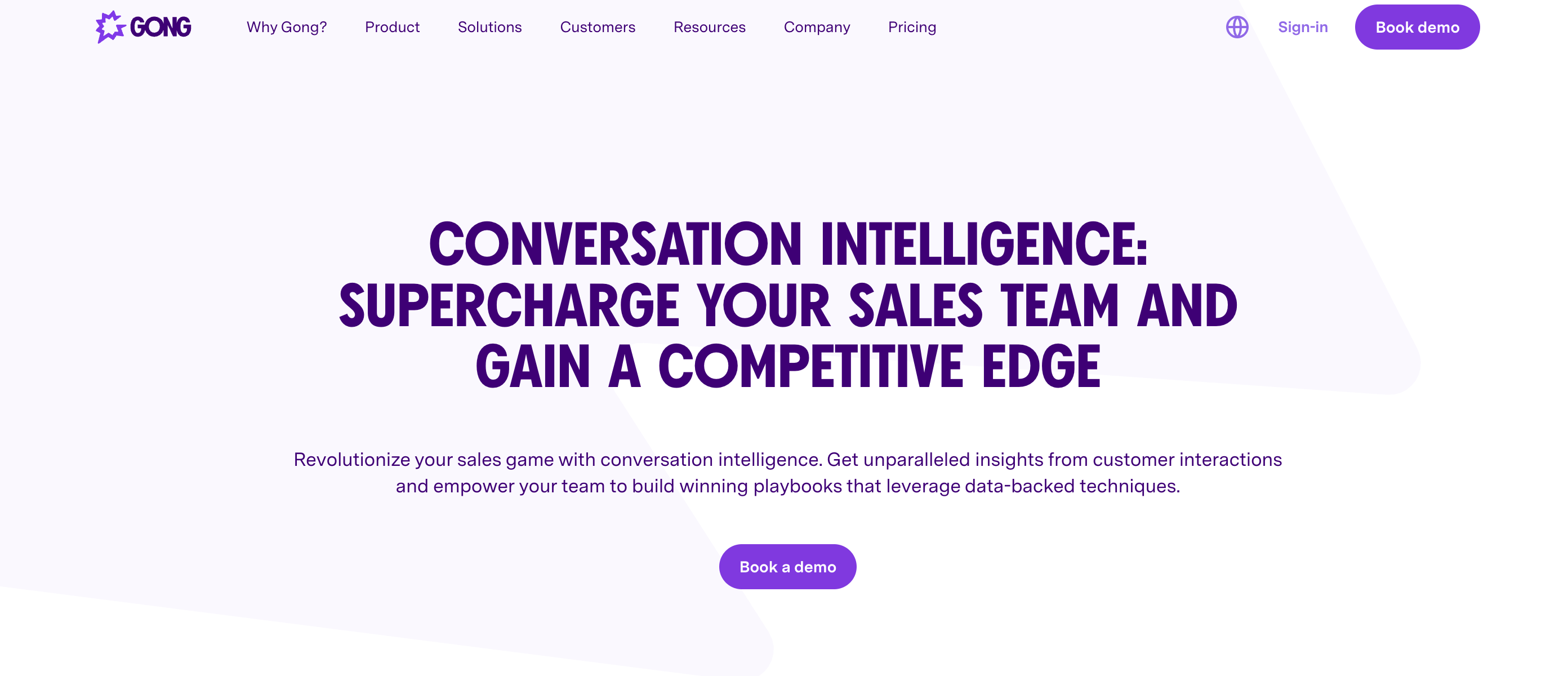 home-page-of-gong-a-conversational-intelligence-platform