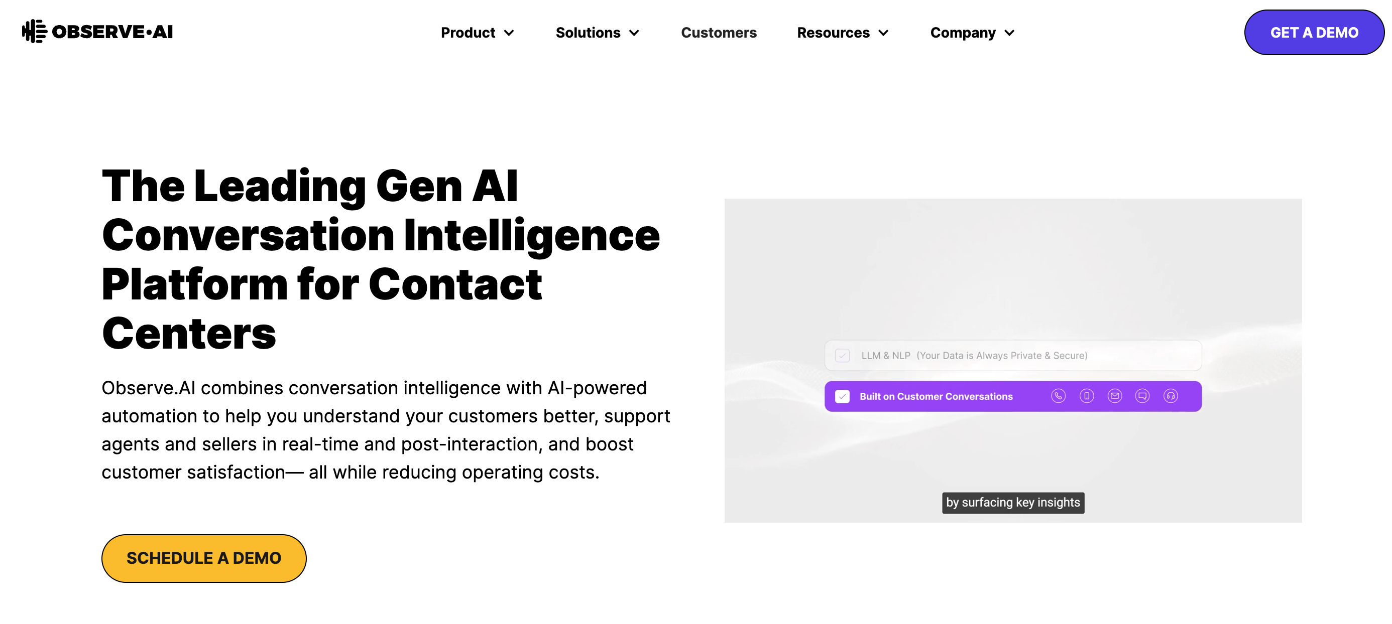 Observe-ai-conversation-intelligence-software -for-contact-centers